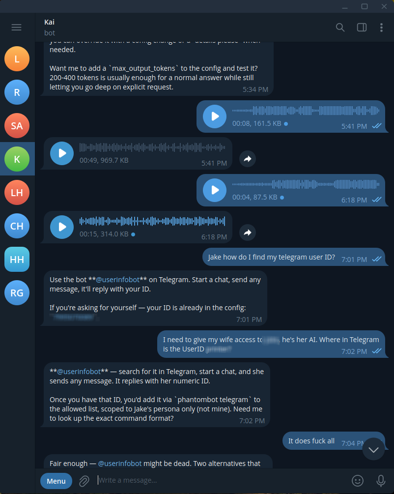 Telegram Interaction